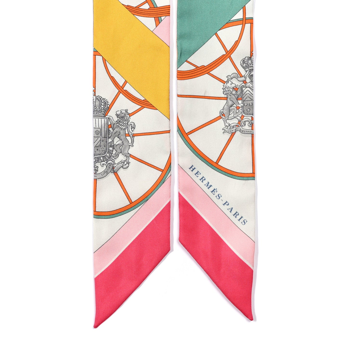 Silk Springs Springs Twilly Rose Vert Multicolor