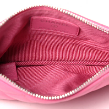 Chanel Lambskin Quilted Small Cosmetic Case Pink 4 of 6
