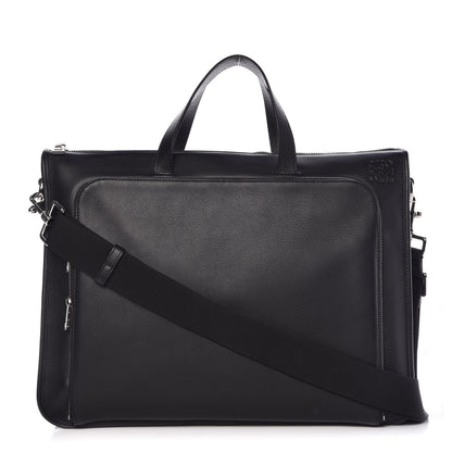 Loewe Calfskin Wide Briefcase Black 1 of 10