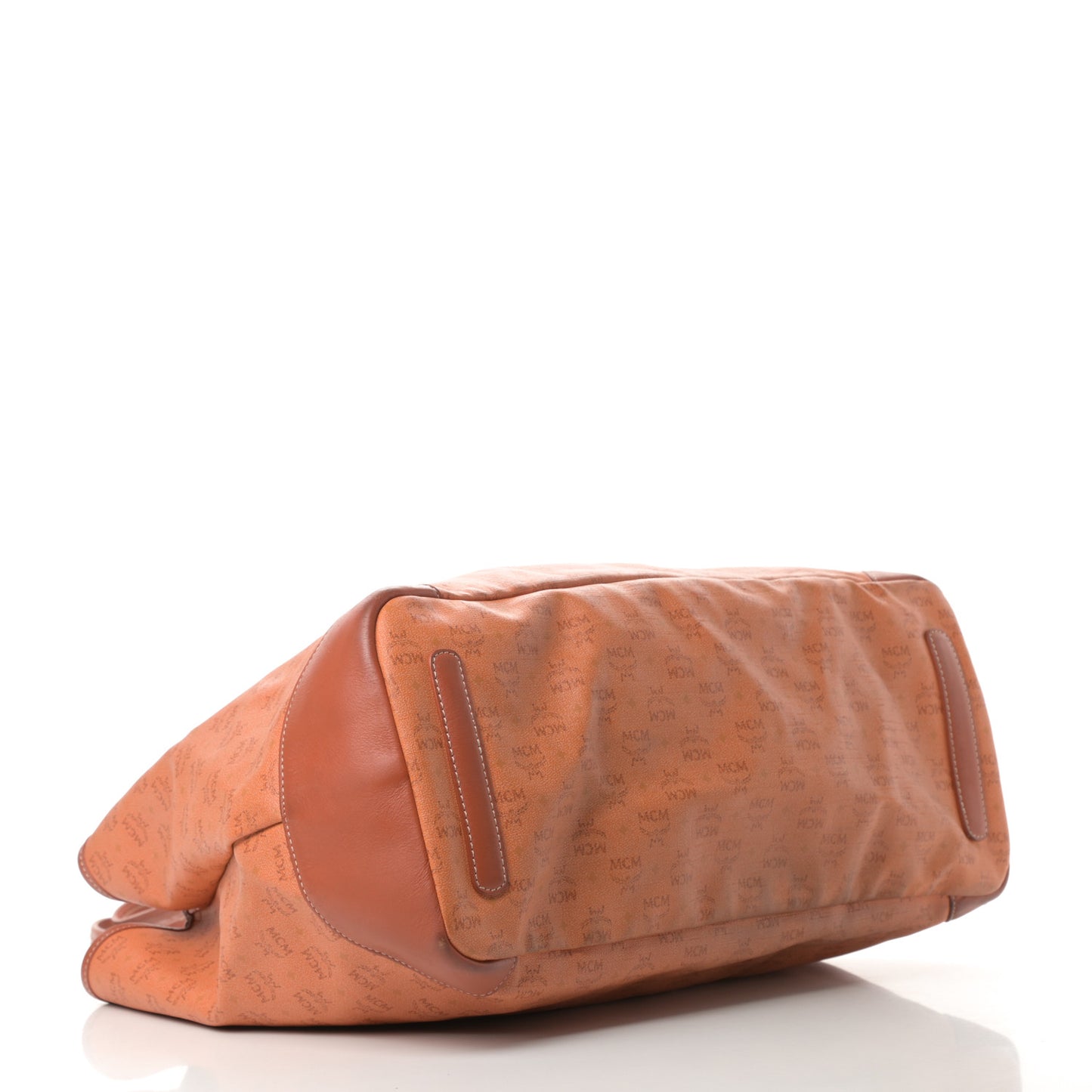Coated Canvas Shopper Tote Orange