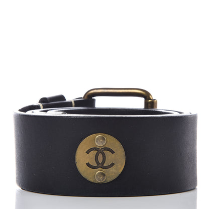 Chanel Calfskin Belt 80 32 Black 3 of 10