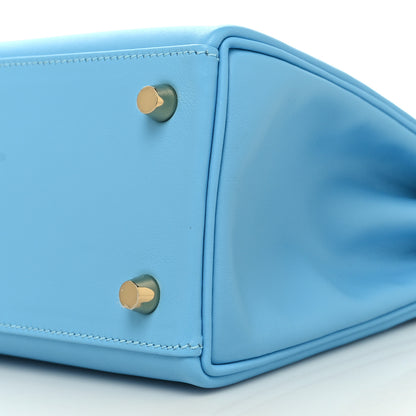 Hermes Swift Kelly Retourne 25 Celeste 10 of 11