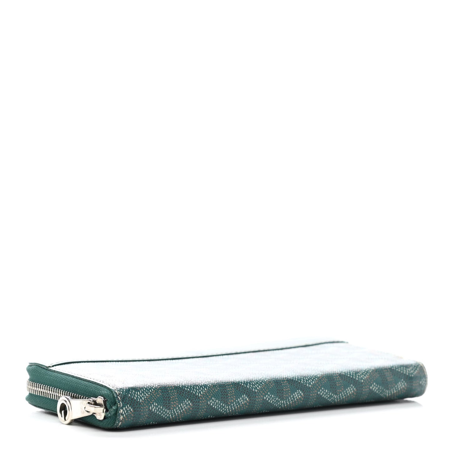 Goyardine Matignon Zip Around GM Wallet Green