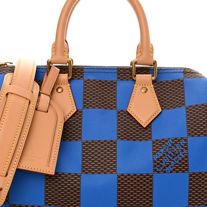 Louis Vuitton Damier Pop Speedy Bandouliere 25 Blue 7 of 9