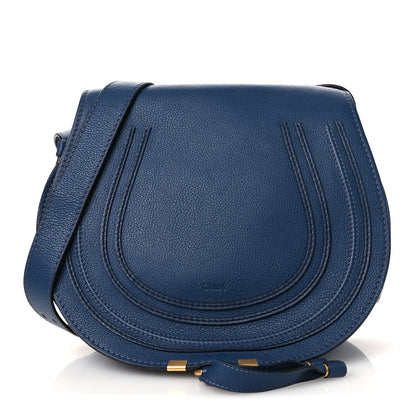 Chloe Calfskin Medium Marcie Round Crossbody Bag Royal Navy 1 of 10