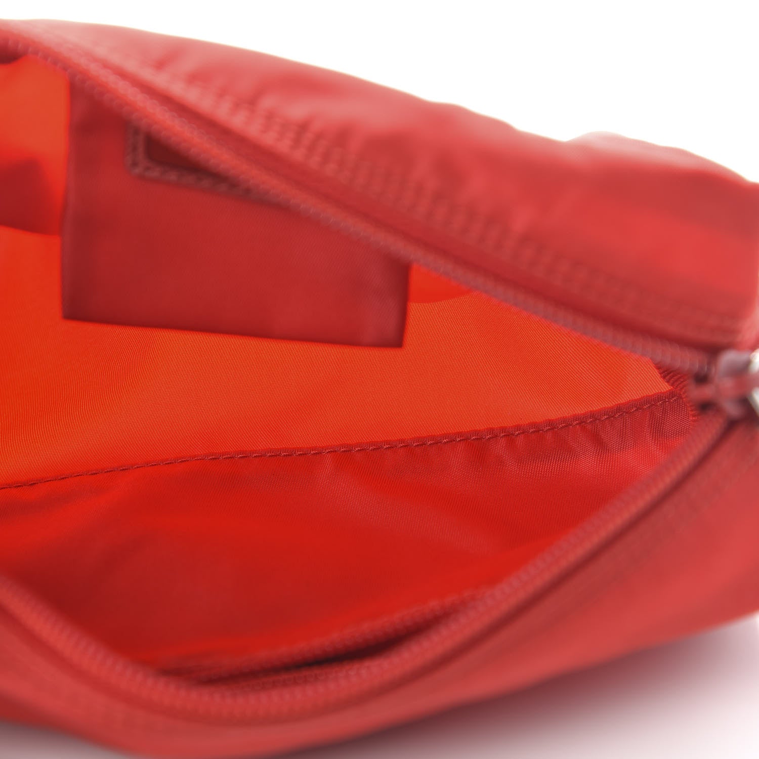 Prada Tessuto Nylon Vela Cosmetic Pouch Rosso 5 of 9