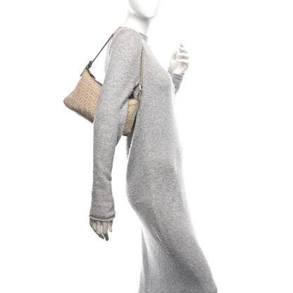 Fendi Zucchino Cuoio Pochette Beige Tortora Pietra 2 of 12