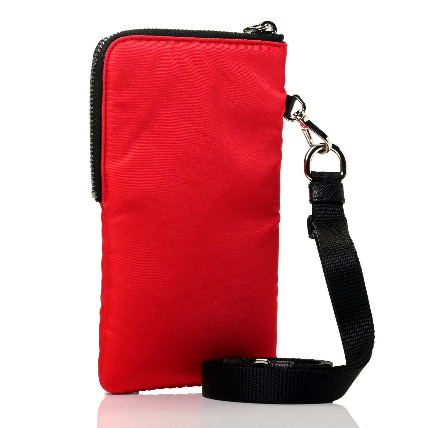 Tessuto Nylon Phone Case Crossbody Rosso
