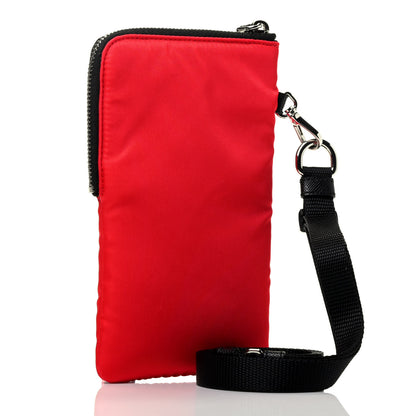Prada Tessuto Nylon Phone Case Crossbody Rosso 3 of 8
