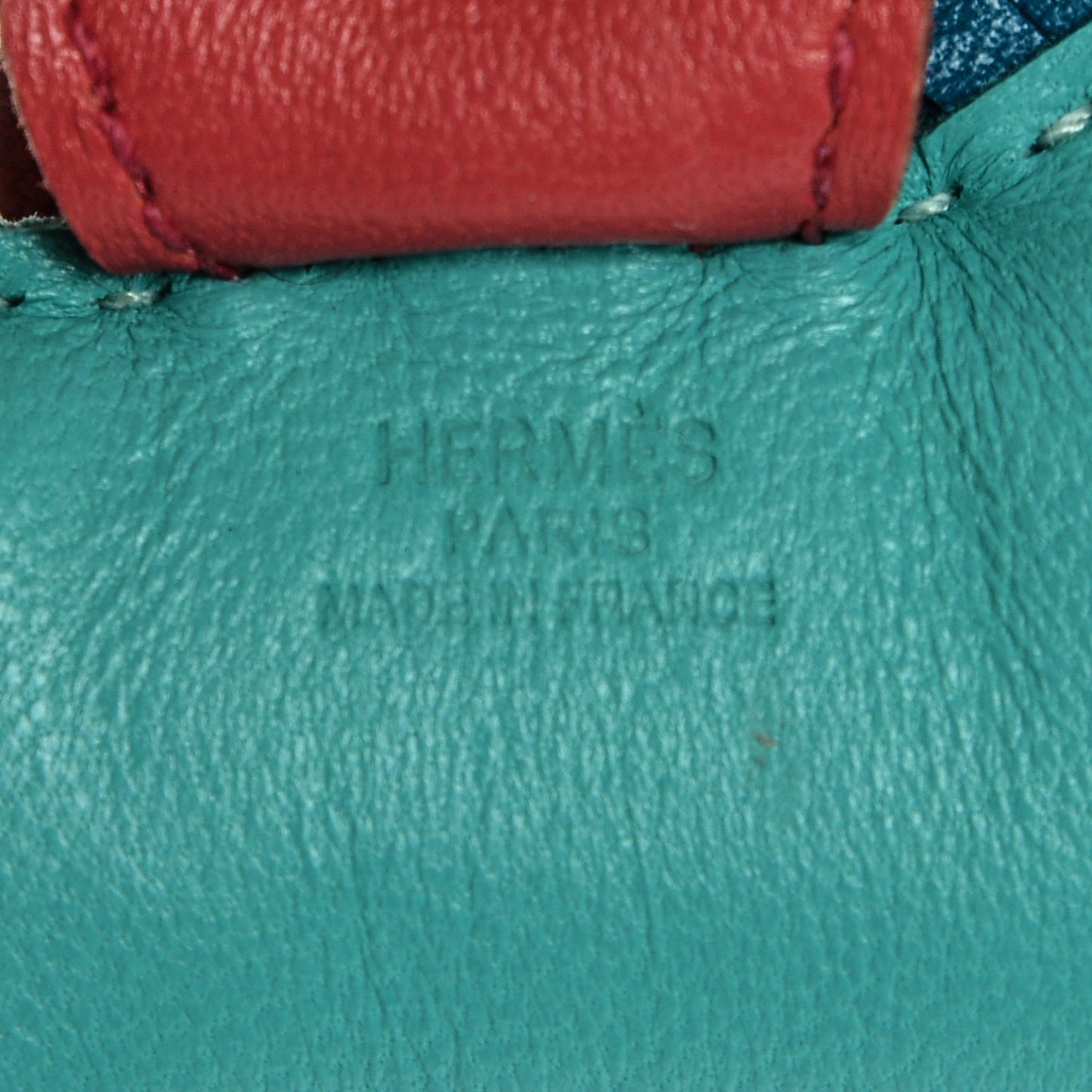 Milo Lambskin Grigri Rodeo Horse Bag Charm PM Lagon Bleu Izmir Bougainvillea