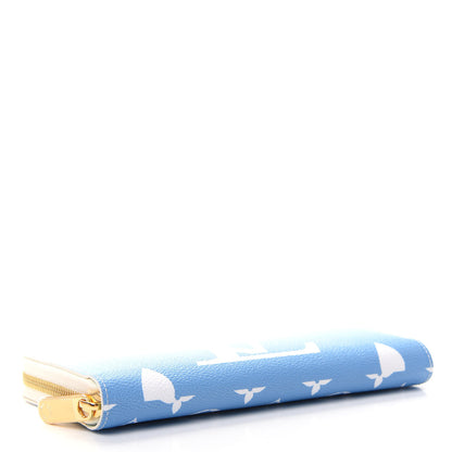 Louis Vuitton Monogram Giant By The Pool Zippy Wallet Blue 4 of 7