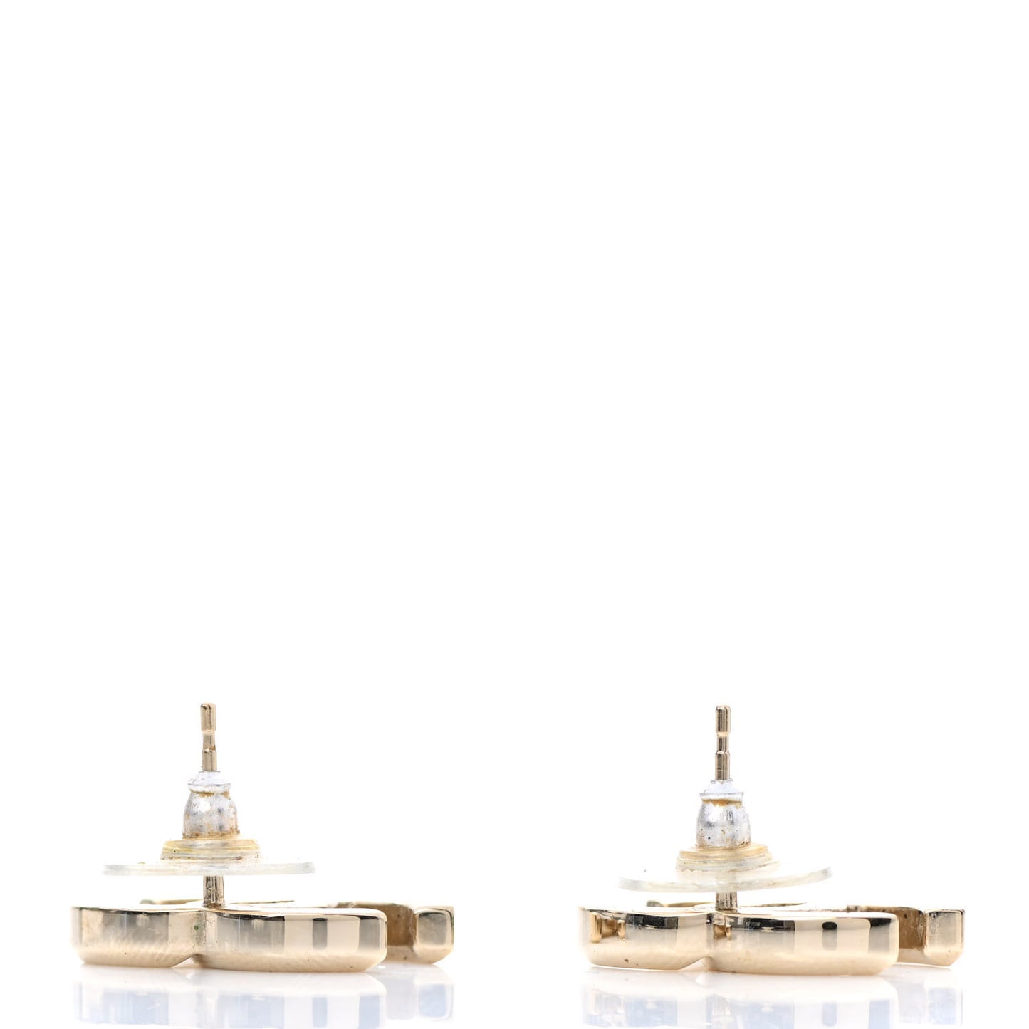 Metal CC Earrings Gold