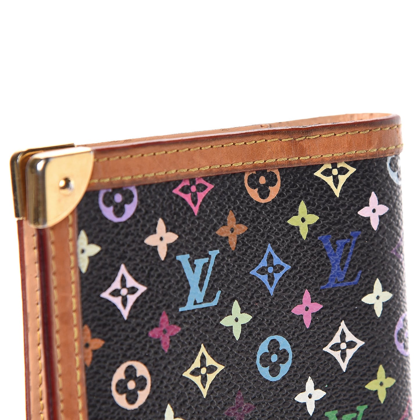 Monogram Multicolor Small Ring Agenda Cover Black