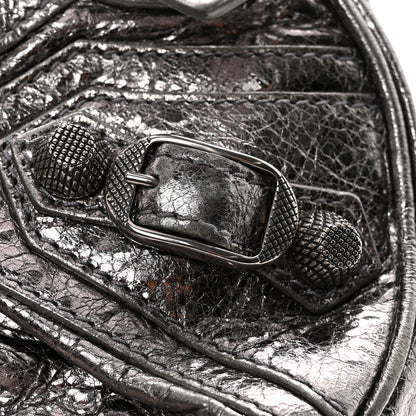 Balenciaga Metallic Agneau Arena Le Cagole Shoulder Bag XS Silver 13 of 16