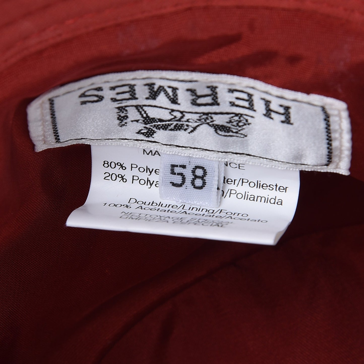 Polyester Nylon Marais Hat 58 Rouge