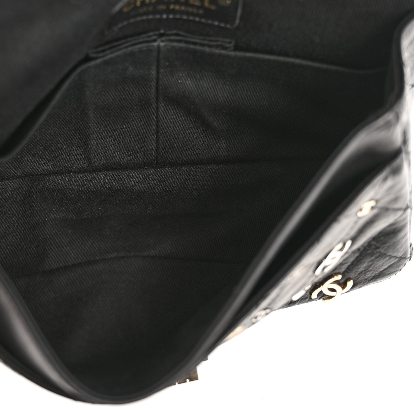 Calfskin CC Punk 2.55 Reissue 224 Flap Black