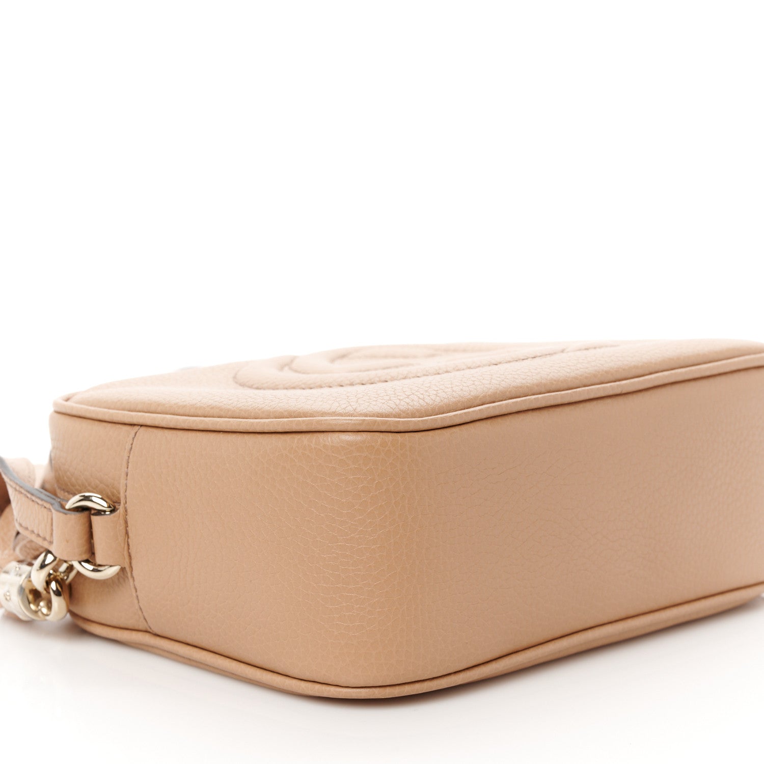 Gucci Pebbled Calfskin Small Soho Disco Bag Camelia 10 of 11