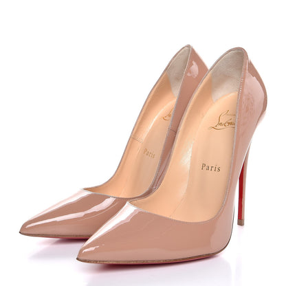 Christian Louboutin Patent So Kate 120 Pumps 37.5 Nude 3 of 7