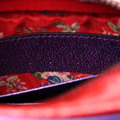 Gucci Laminated Nappa Trapuntata Mini Zumi Shoulder Bag Rosso Fuxia Bizantin 7 of 9