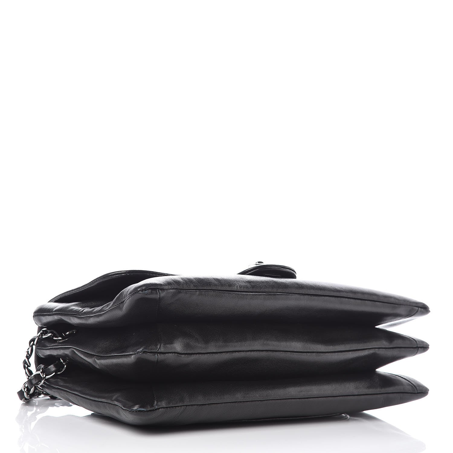 Chanel Lambskin Tweed Large Camellia Petals Flap Black 4 of 19