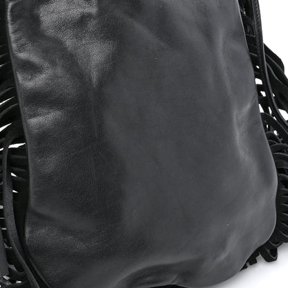 Saint Laurent Calfskin Fringe Small Studded Anita Crossbody Bag Black 12 of 12