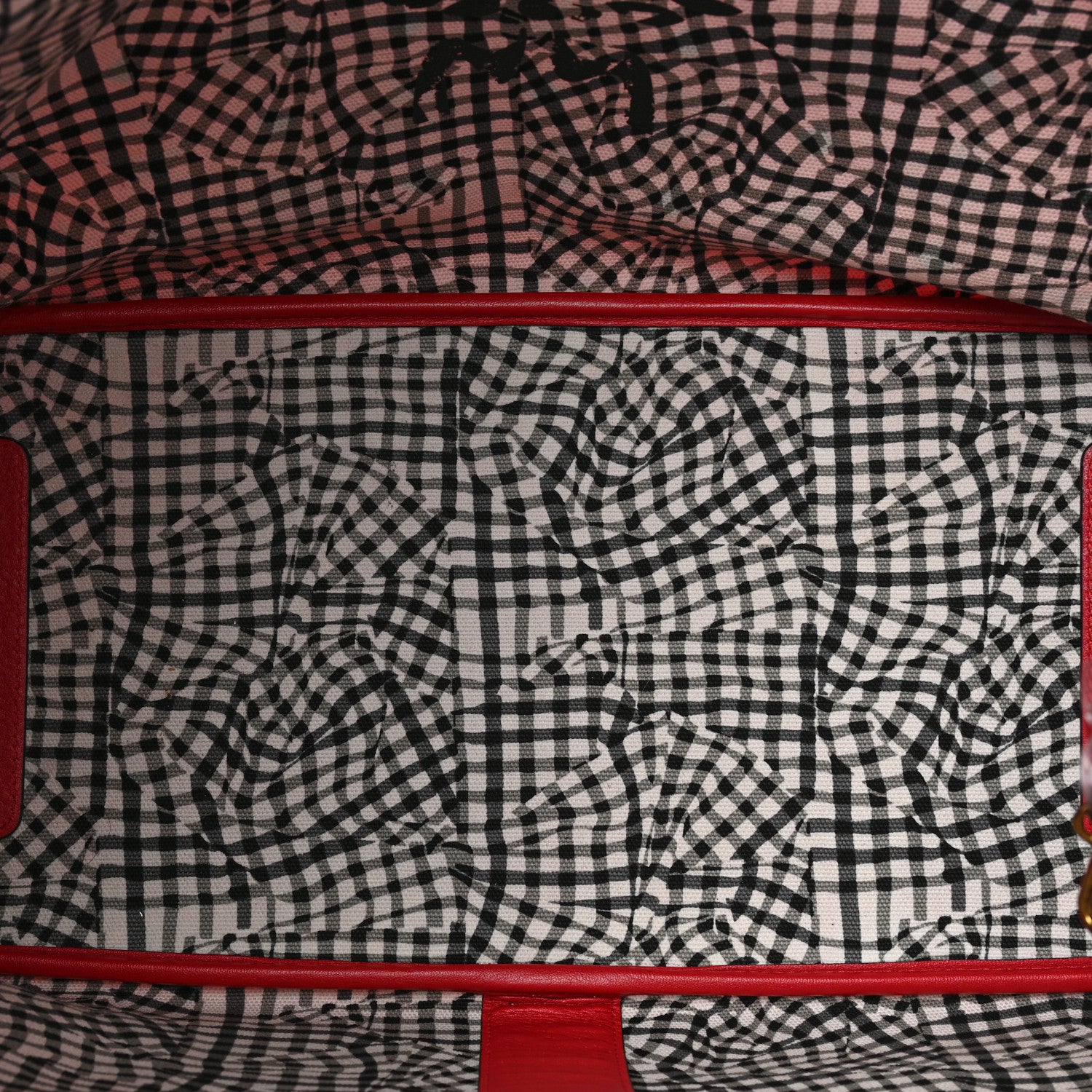 MCM Visetos Large Liz Reversible Shopper Tote Ruby Red 9 of 21