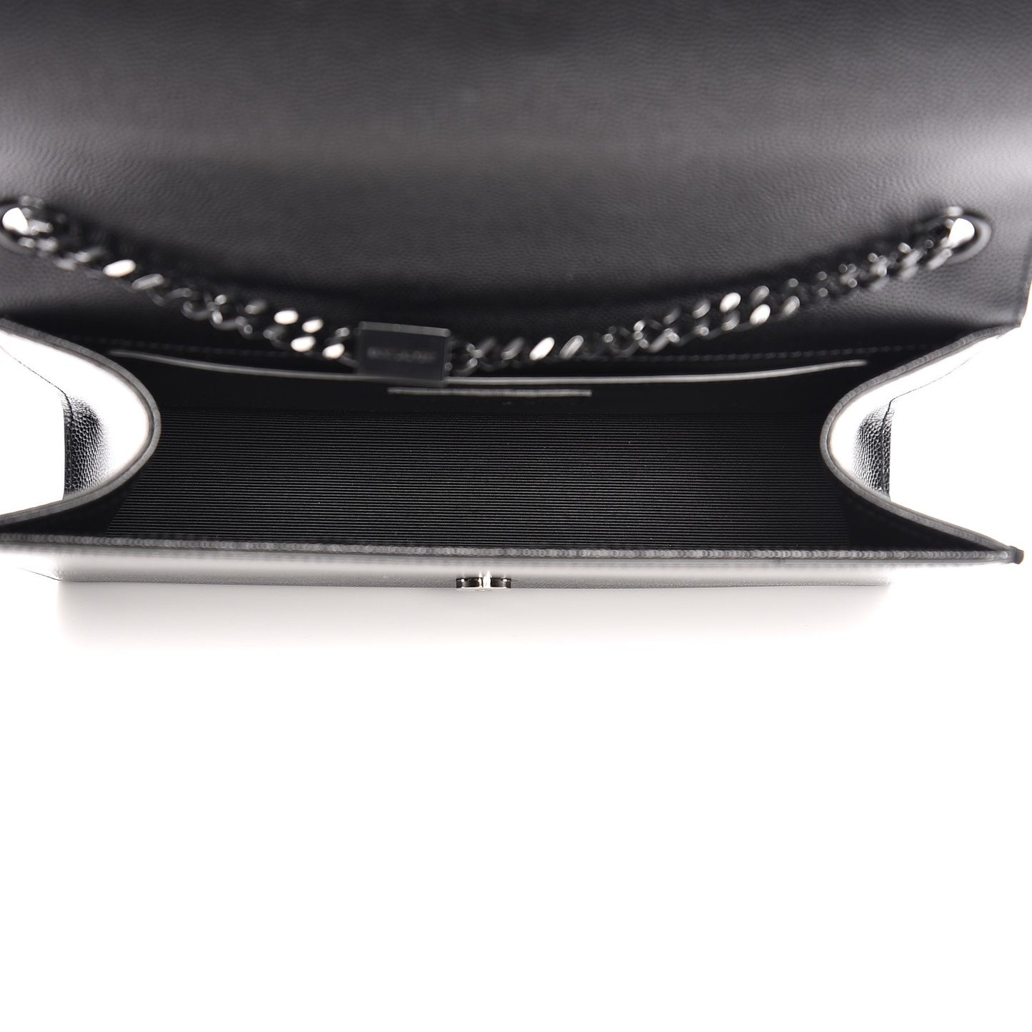 Grain De Poudre Medium Classic Monogram Kate Satchel Black