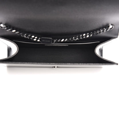 Saint Laurent Grain De Poudre Medium Classic Monogram Kate Satchel Black 5 of 7