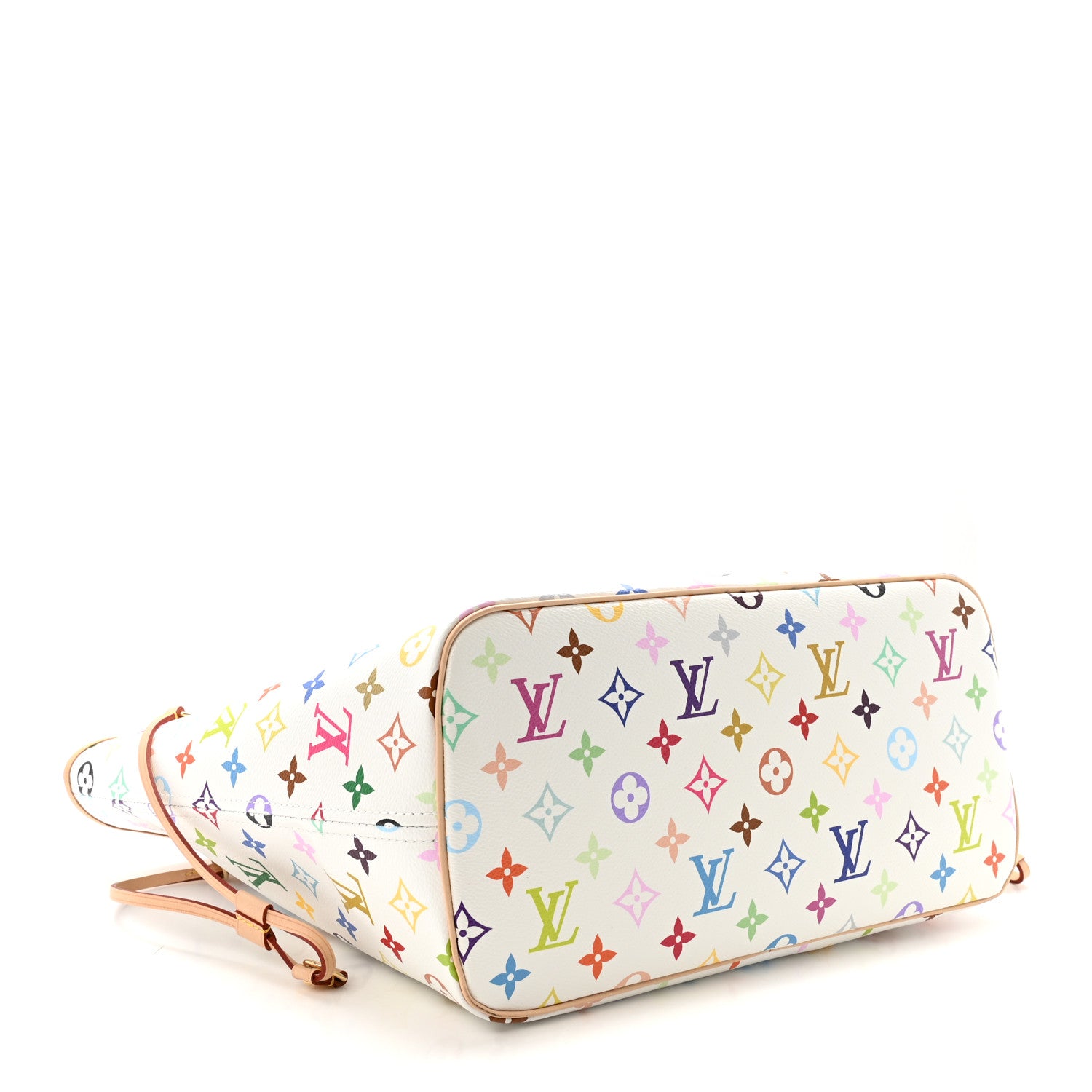Louis Vuitton LV X TM Monogram Multicolor Neverfull MM White 5 of 10
