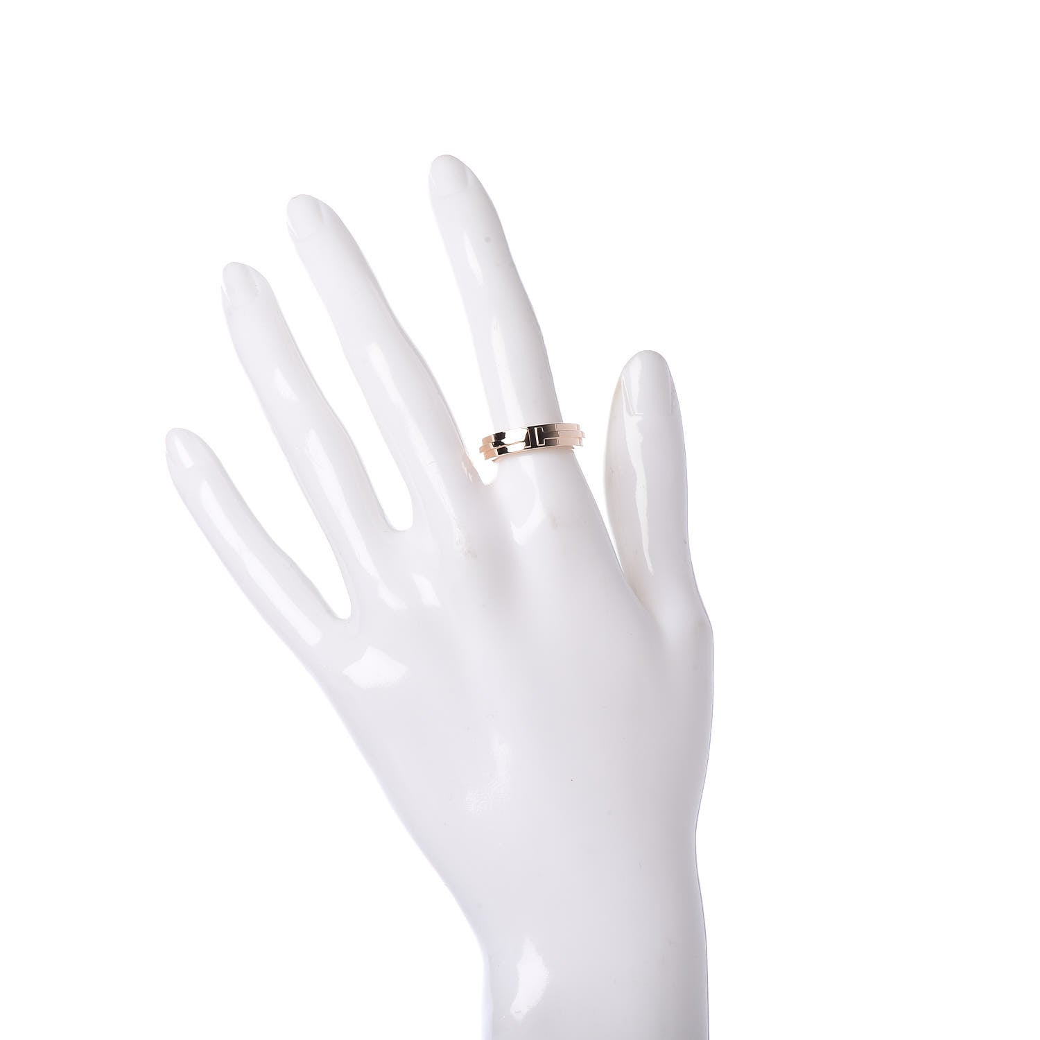 Tiffany 18K Rose Gold T Two Narrow Ring 52 6 2 of 4