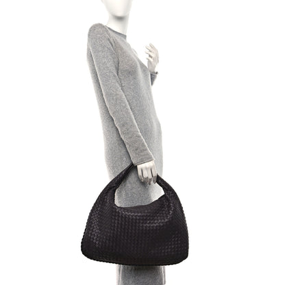 Bottega Veneta Nappa Intrecciato Large Veneta Hobo Ebano 2 of 10