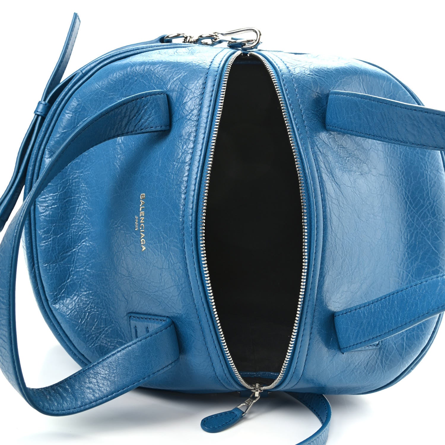 Balenciaga Agneau Arena Round Air Hobo Bleu De Prusse 5 of 9