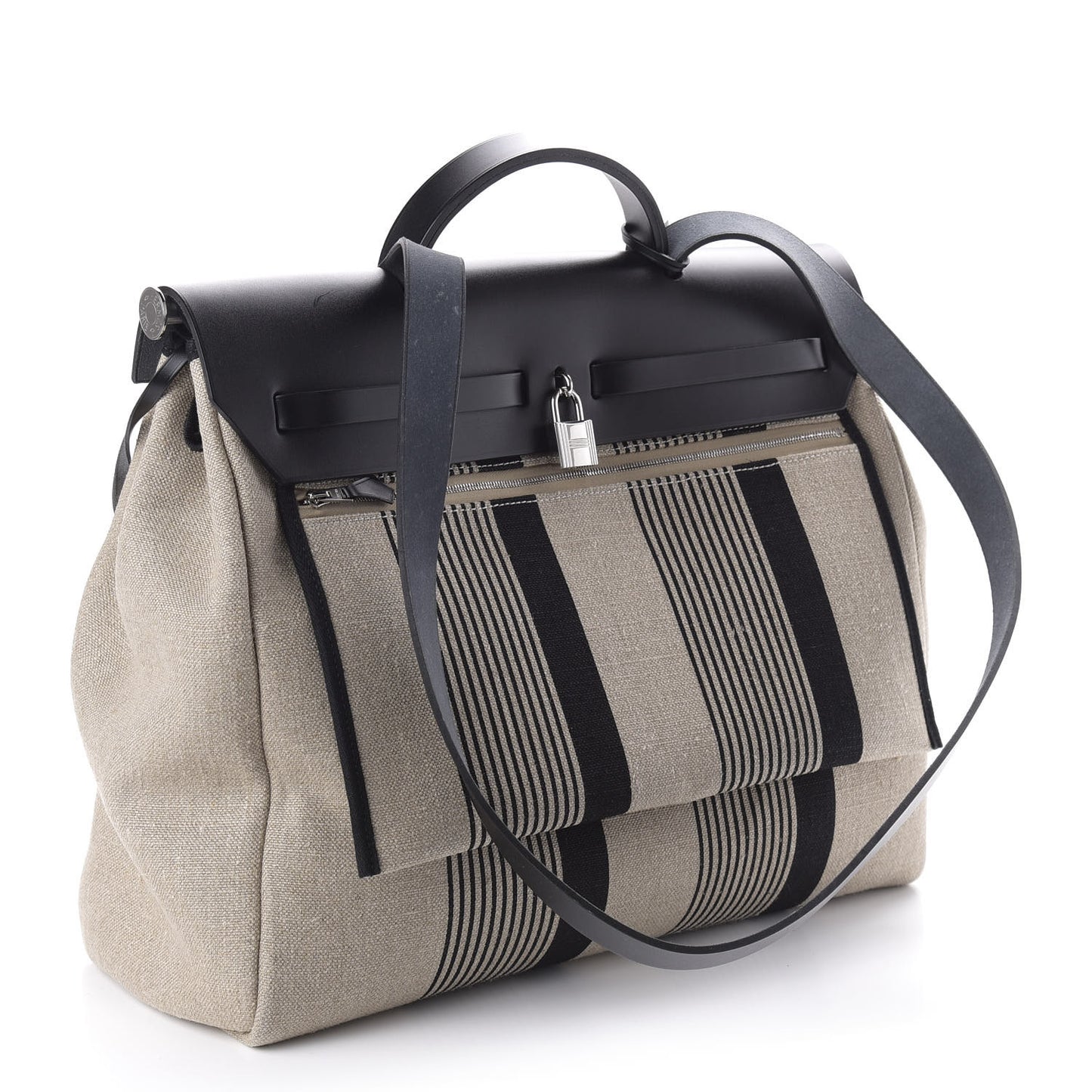 Vache Hunter Toile H Vibration Herbag Zip 39 MM Ecru Black White