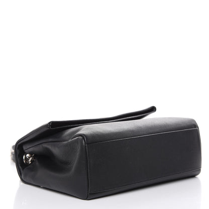 Saint Laurent Grain De Poudre Medium West Hollywood Monogram Fold-Over Black 4 of 14