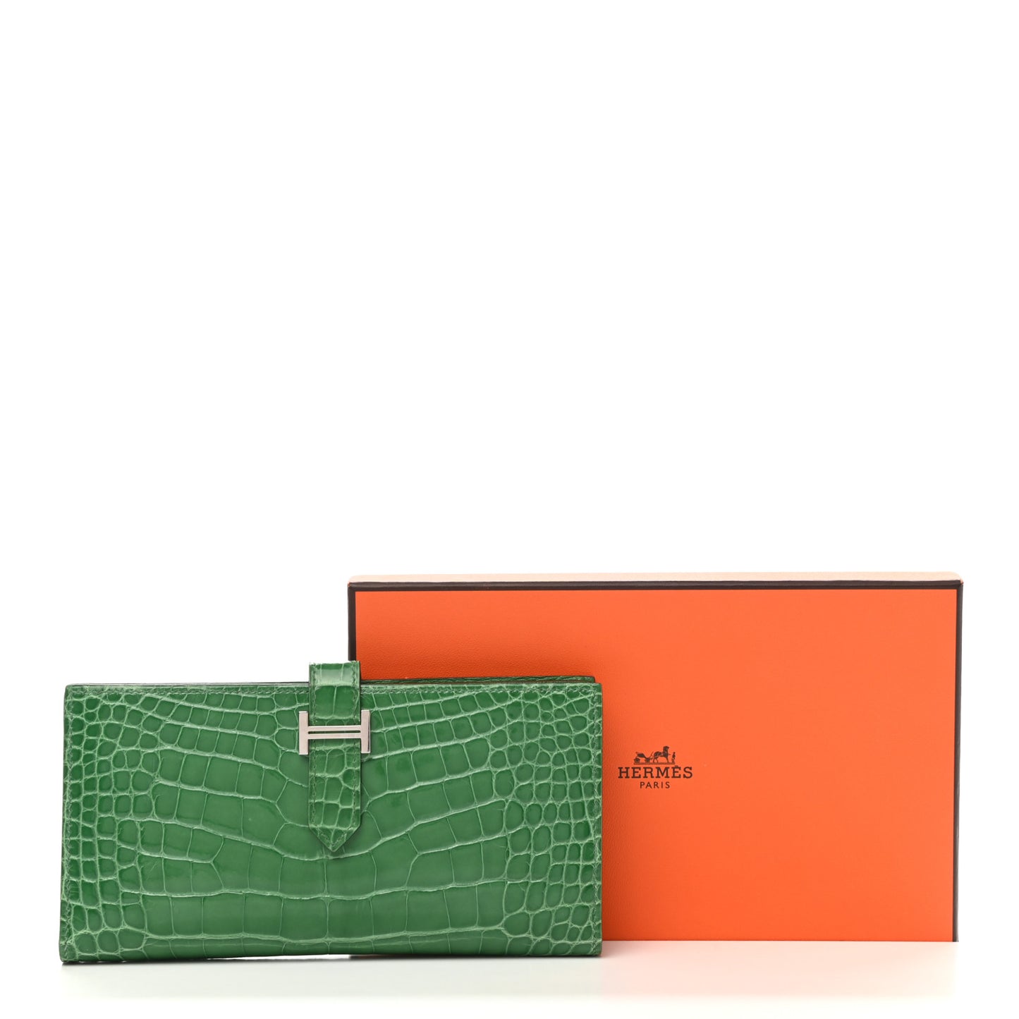 Shiny Alligator Bearn Wallet Cactus