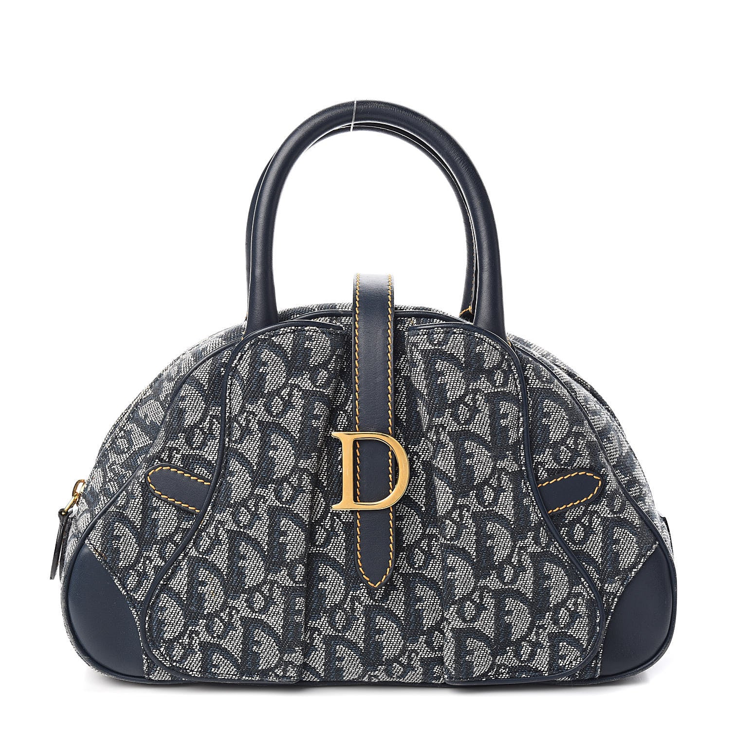 Christian Dior Monogram Mini Saddle Bowler 1 of 12