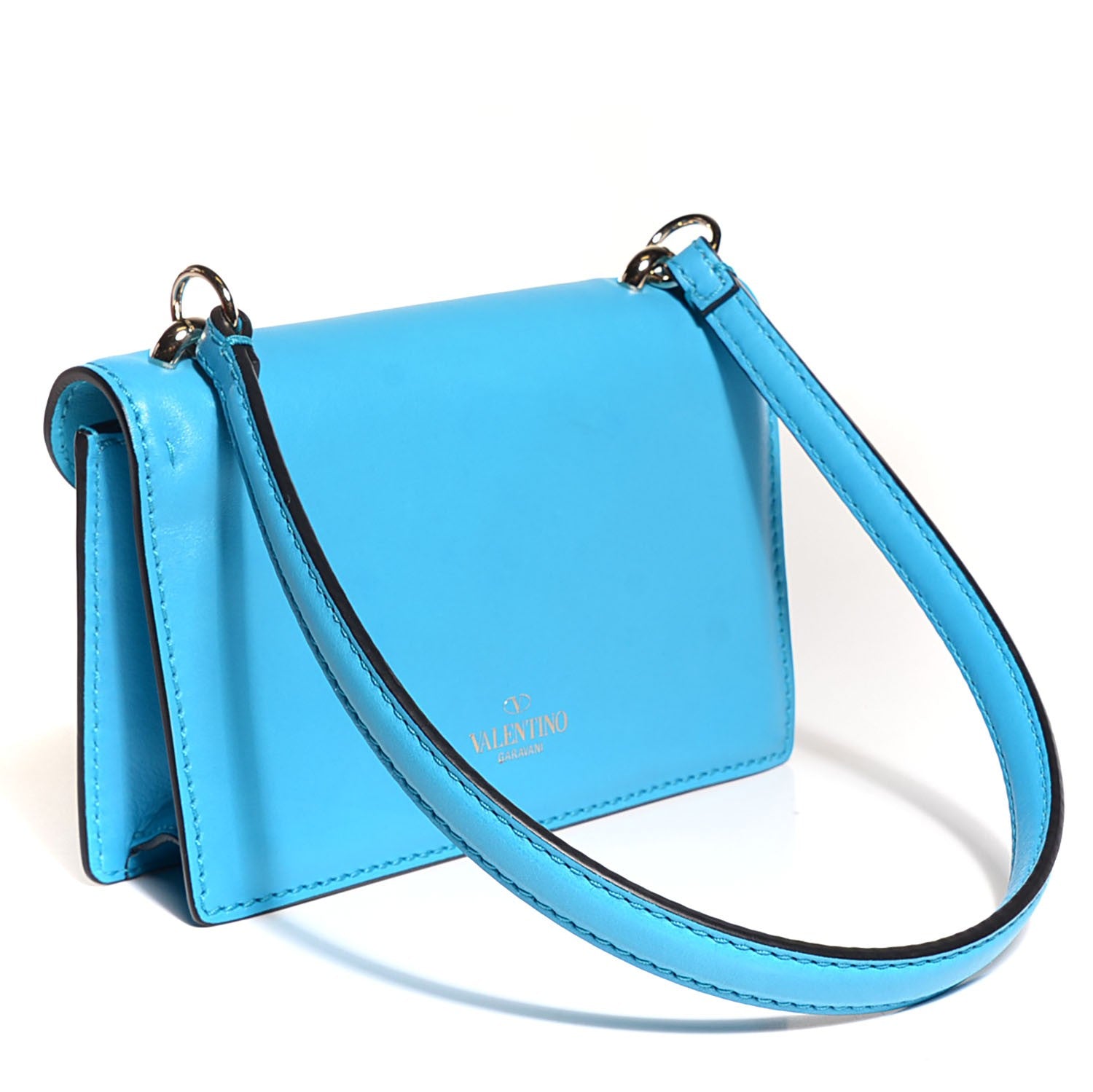 Valentino Garavani Vitello Rockstud Band Flap Parrot 3 of 8