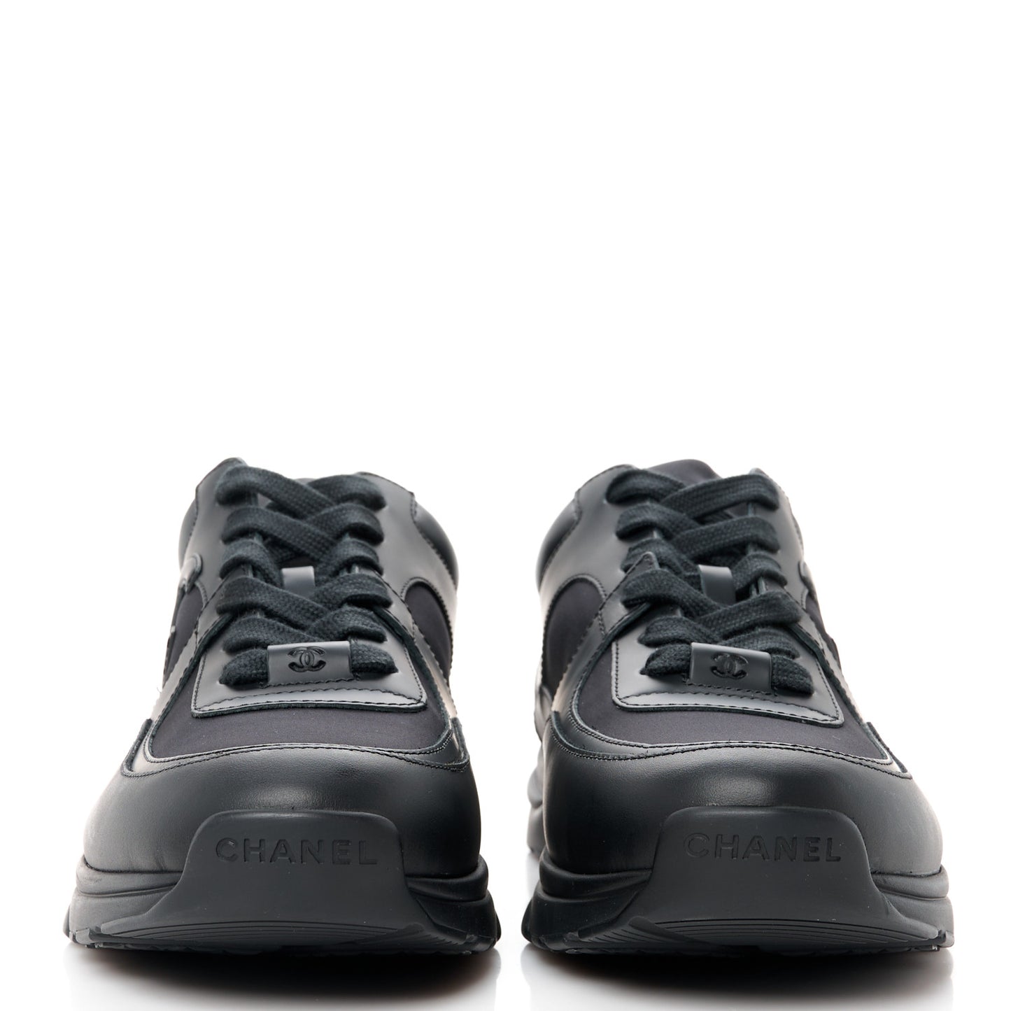 Lambskin Fabric CC Uniform Mens Sneakers 44 Black