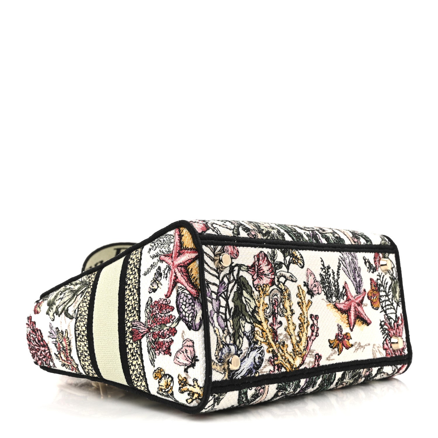 Christian Dior Canvas Embroidered Medium Lady D-Lite Multicolor 4 of 10