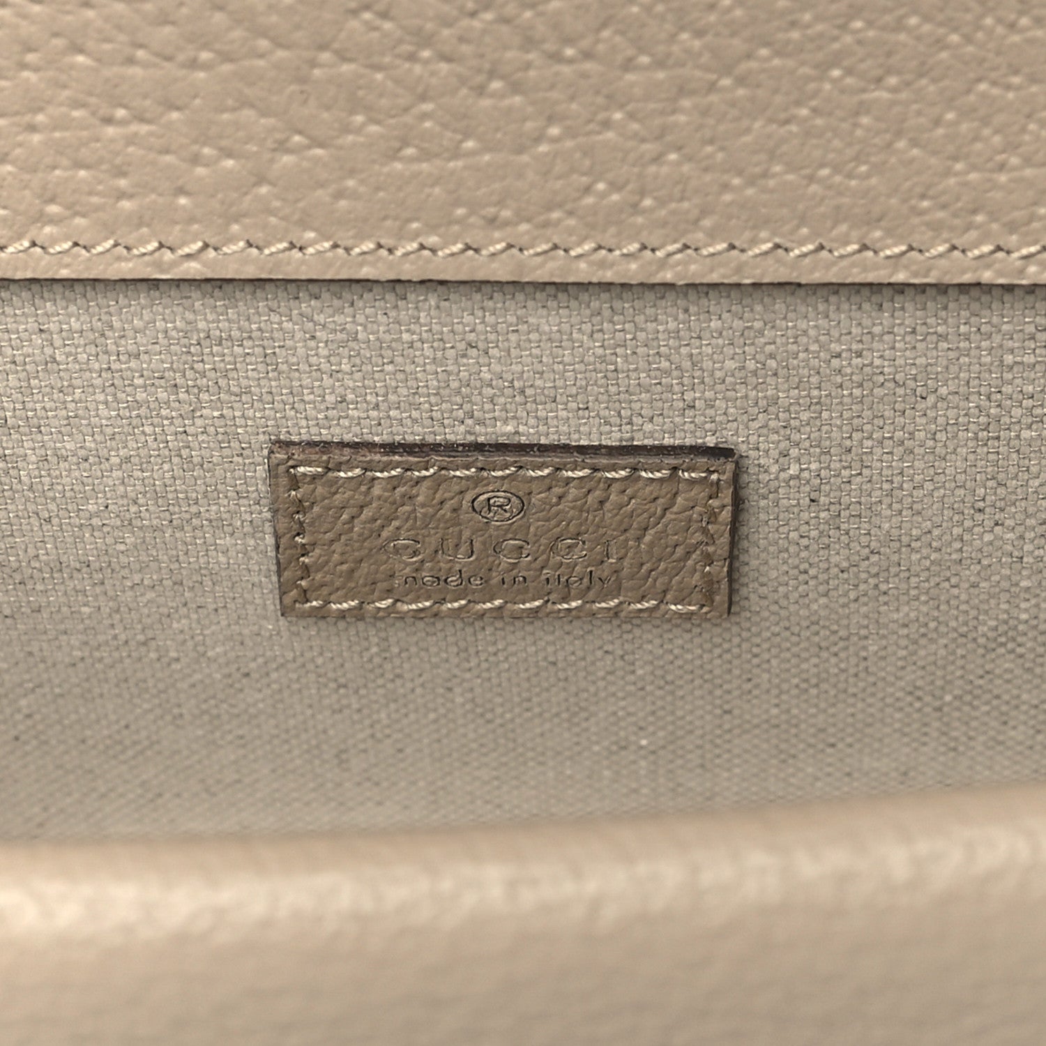 Gucci GG Supreme Monogram Textured Dollar Calfskin Small Rectangular Dionysus Shoulder Bag Beige Mystic White Oatmeal 6 of 10