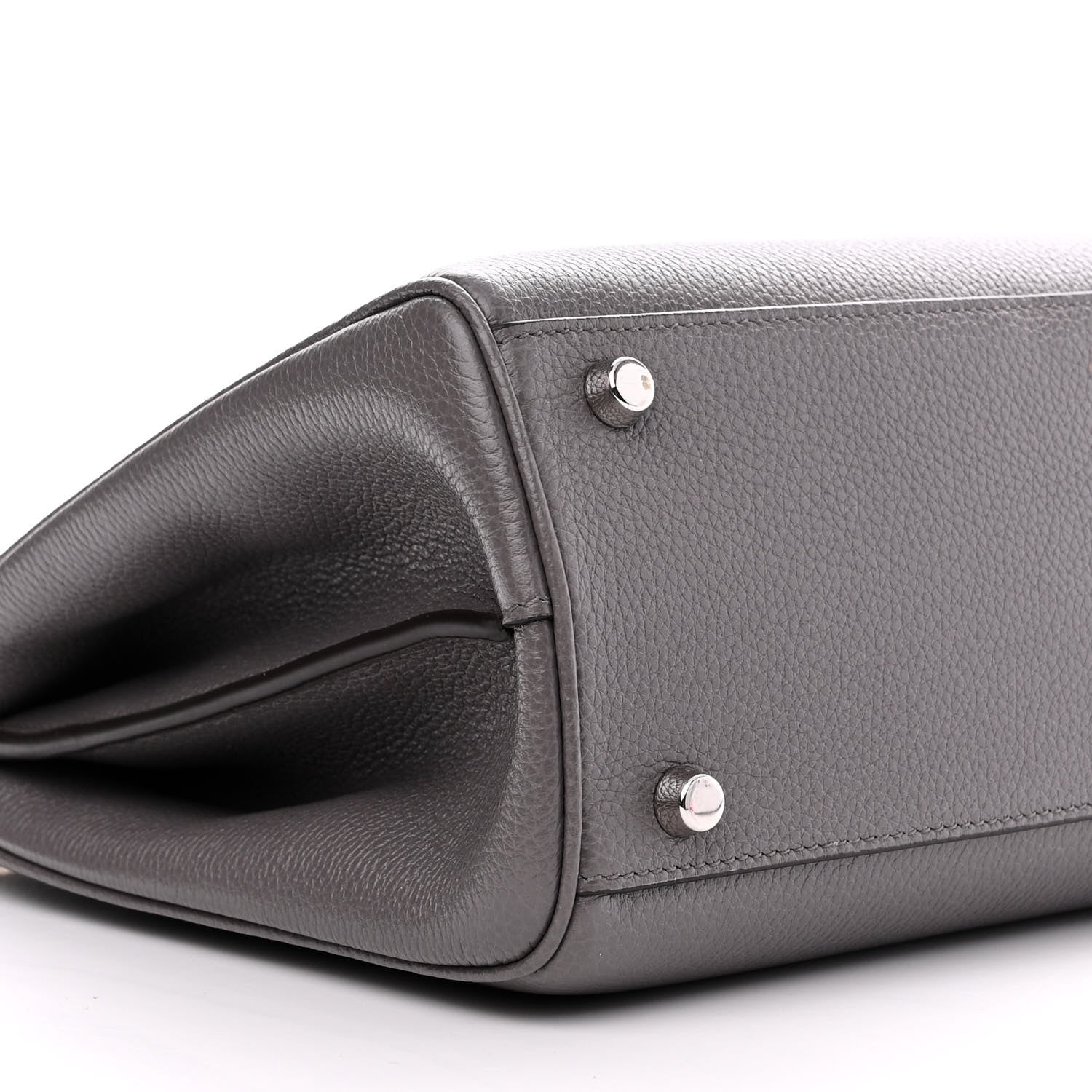 Gucci Grainy Calfskin Small Zumi Top Handle Bag Dusty Grey 10 of 16