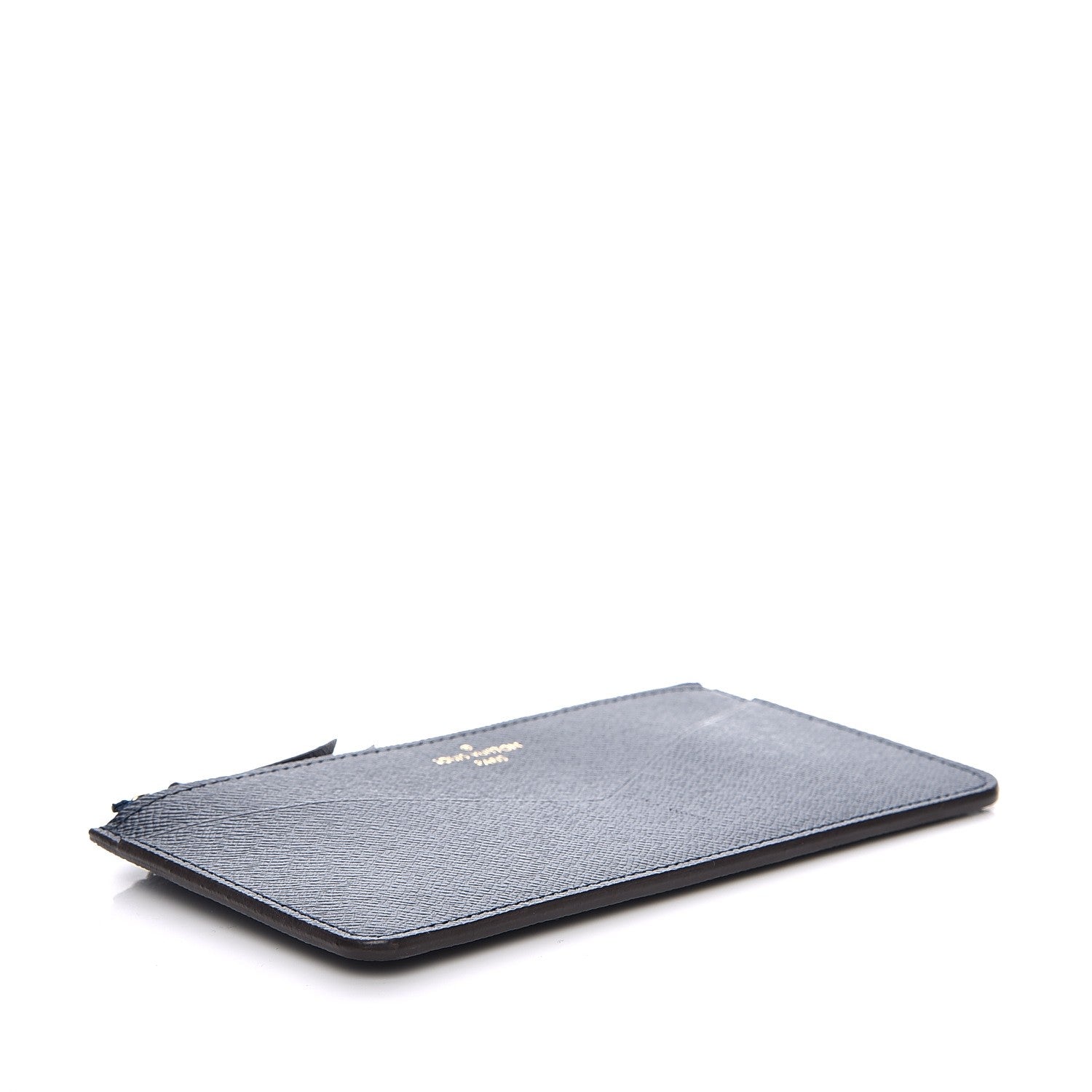 Louis Vuitton Calfskin Jeanne Wallet Zippered Insert Dark Blue 4 of 6