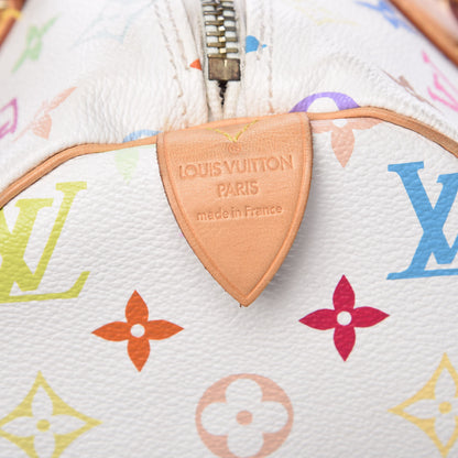 Louis Vuitton Monogram Multicolor Speedy 30 White 6 of 11