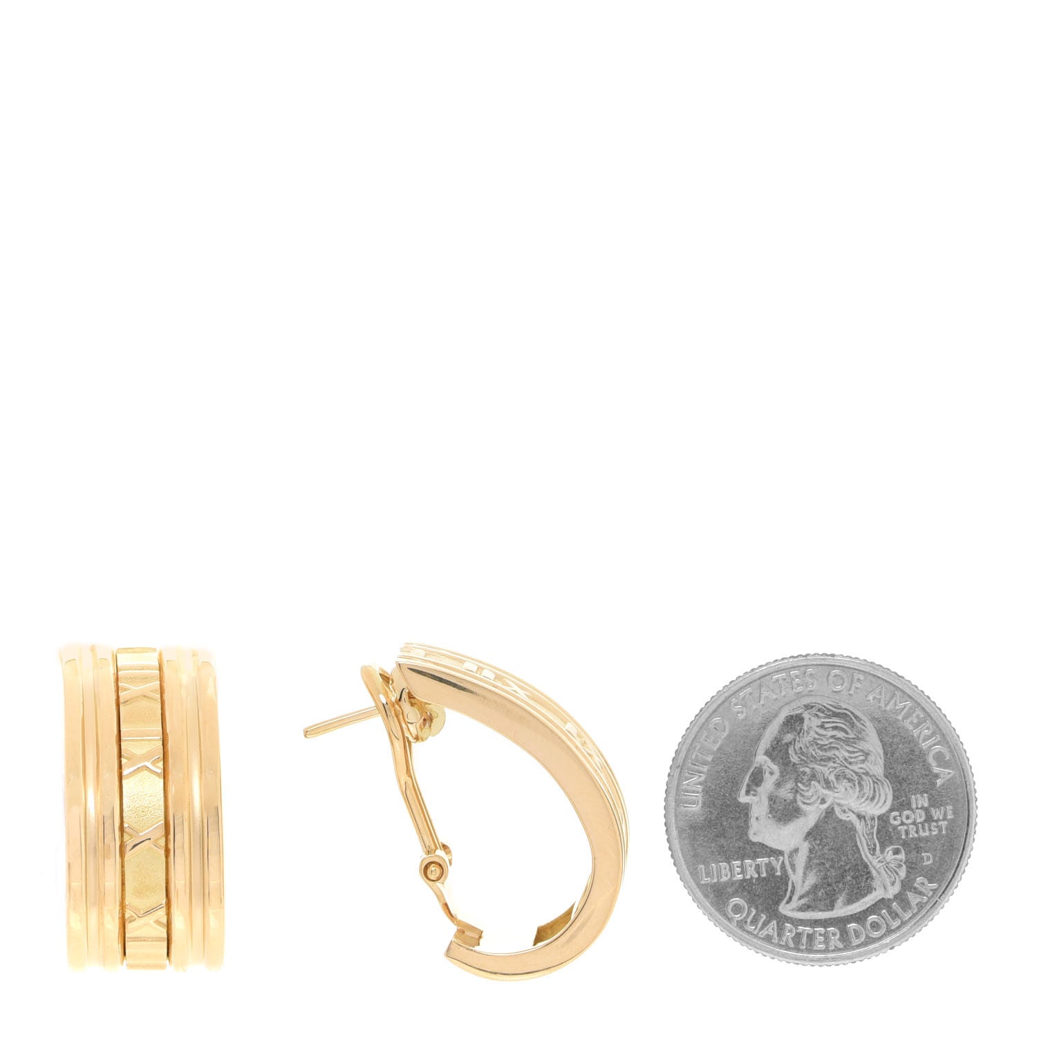 Tiffany 18K Yellow Gold Atlas Earrings 2 of 4