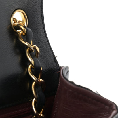 Chanel Lambskin Diamond Stitch Envelope Single Flap Black 11 of 12