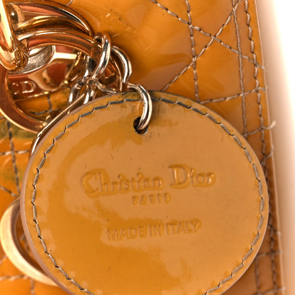 Christian Dior Patent Cannage Medium Lady Dior Dark Beige 8 of 13