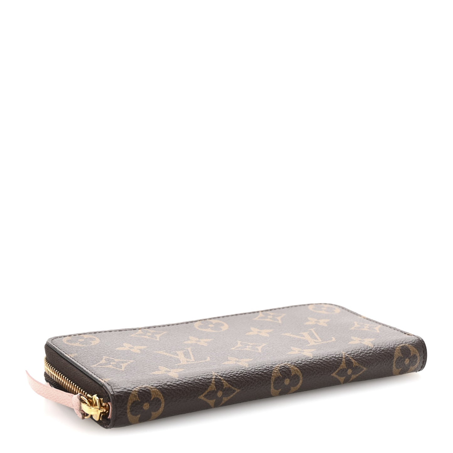 Monogram Clemence Wallet Rose Ballerine