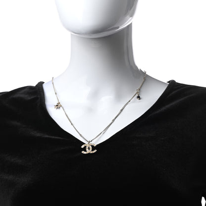 Chanel Baguette Crystal CC Starfall Necklace Gold 2 of 5