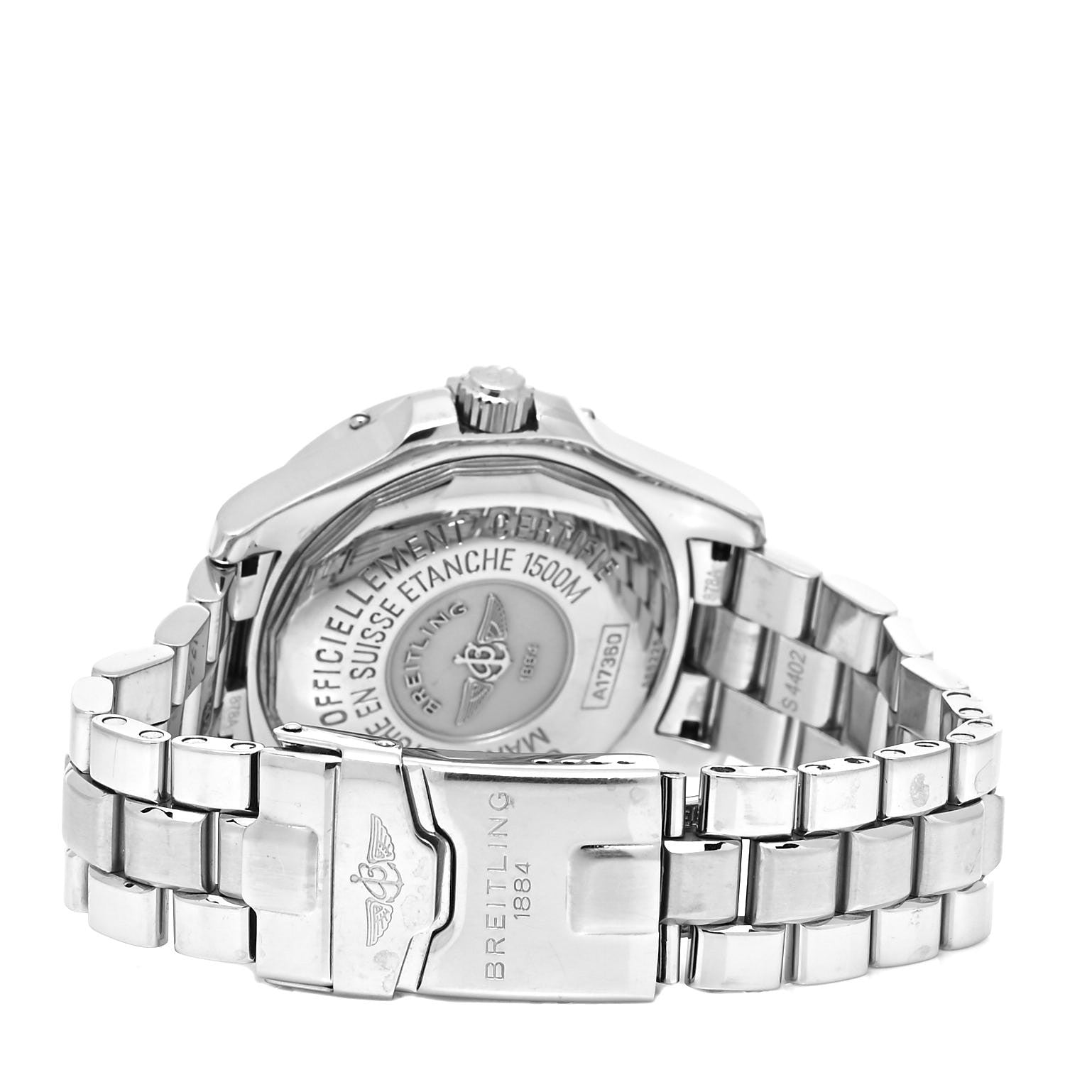 Breitling Stainless Steel 42mm Chronometre Super Ocean Automatic Watch Blue A17360 3 of 4