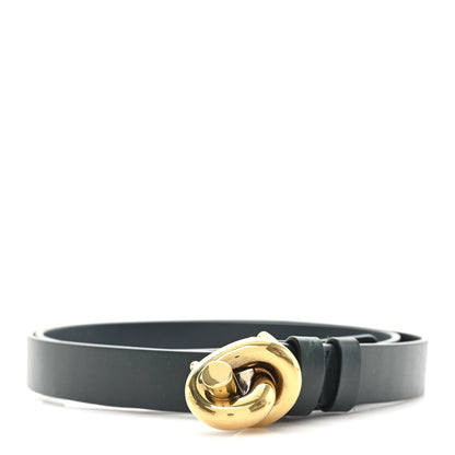 Bottega Veneta Calfskin Knot Belt 85 34 Dark Green 1 of 4